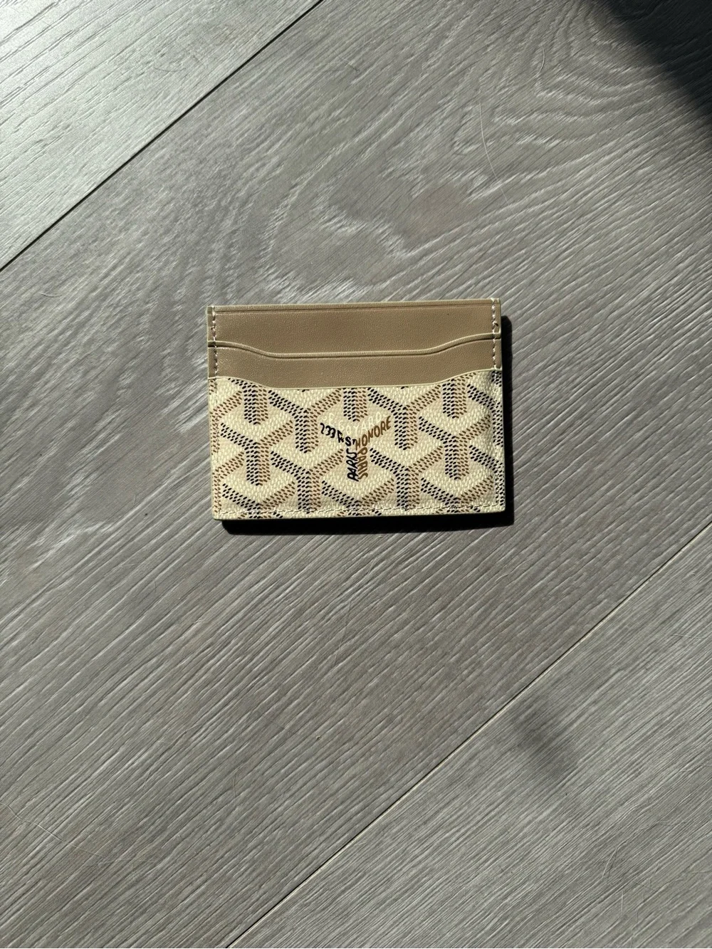 Cream Card Holder